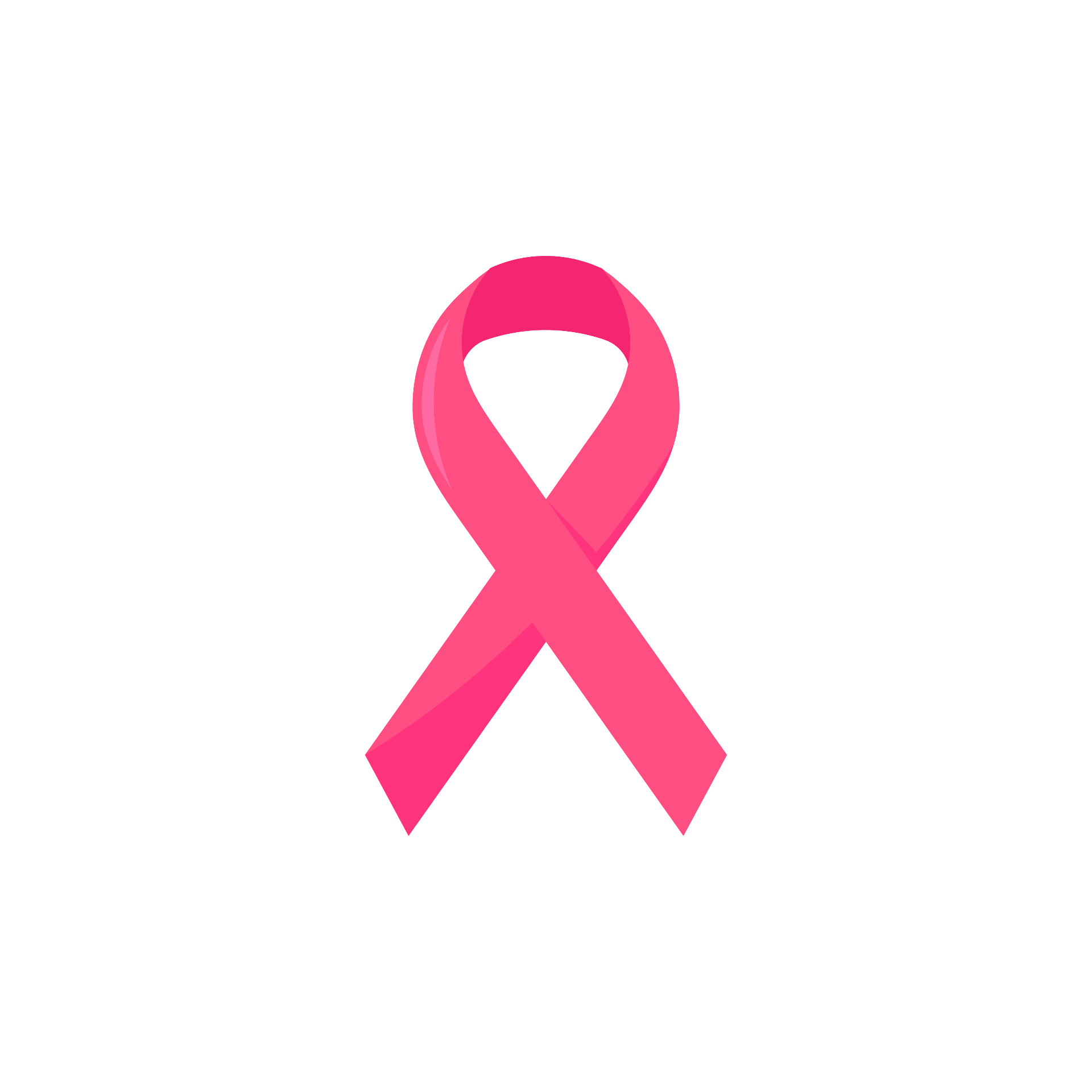 Pink cancer awareness ribbon